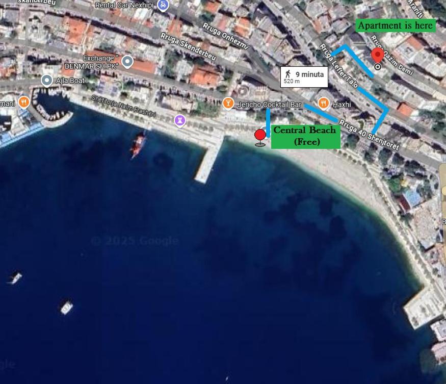Central Beach Apartment Σαράντα Εξωτερικό φωτογραφία